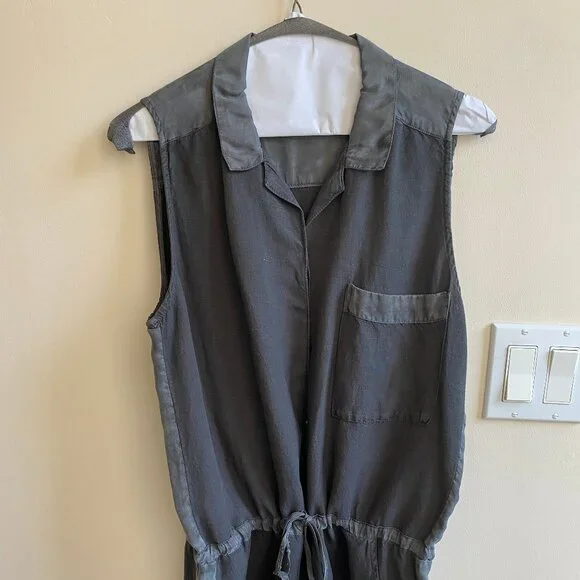 Young Fabulous Broke Romper Charcoal Gray Size small - Picture 2 of 3